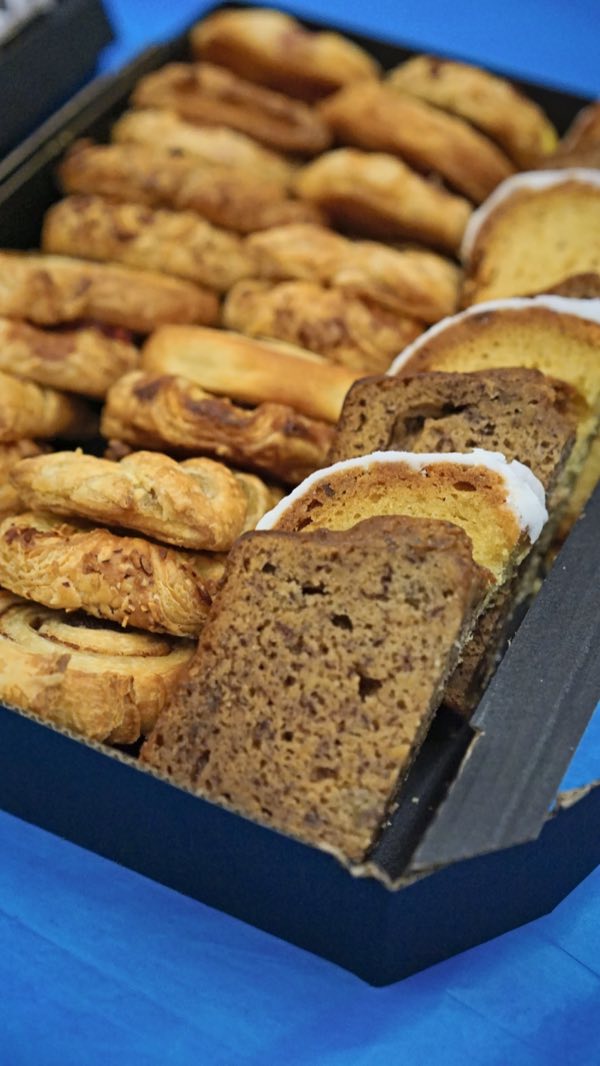 Taste of Splendour's baking: golden, flaky pastries and thick slices of sweet loaf.